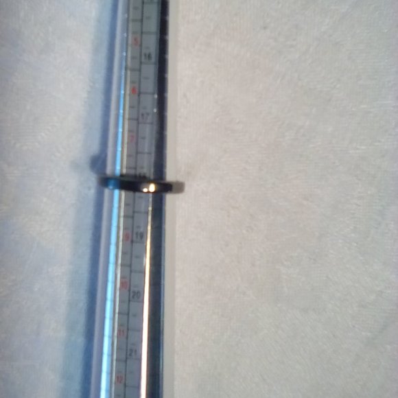 Gold-tone silver-tone hematite earrings for pierced ears and hematite ring - Picture 2 of 2